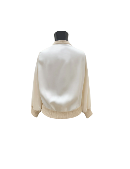 Tricot Chic Bomber De Malha
