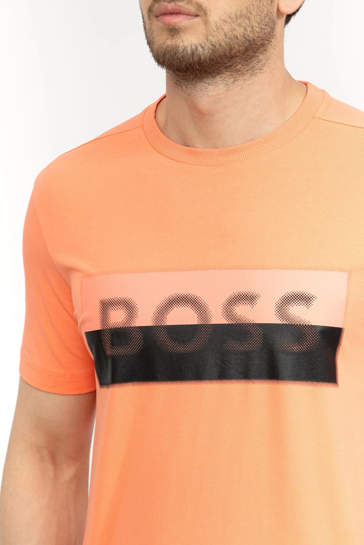 Boss T-shirt Com Logotipo Frontal