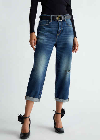 Liu Jo Cropped Boyfriend Jeans