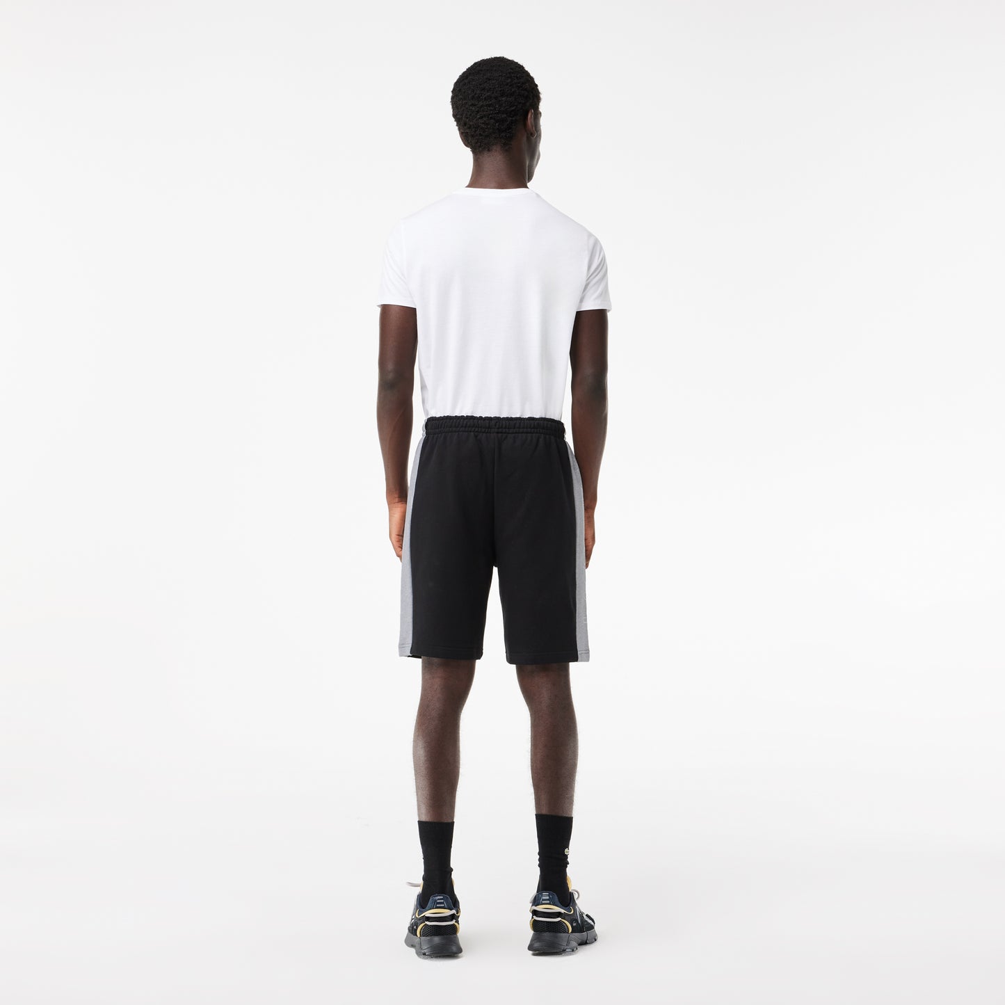 Lacoste Calções Jogger Em Color Block De Felpa