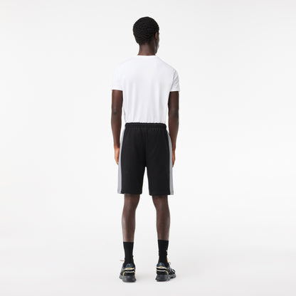 Lacoste Calções Jogger Em Color Block De Felpa