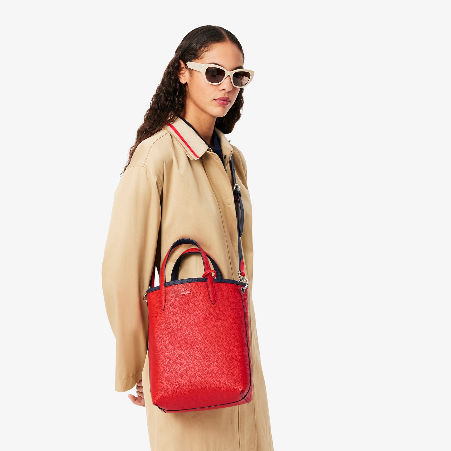 Lacoste Mala Tote Reversível Vertical Anna