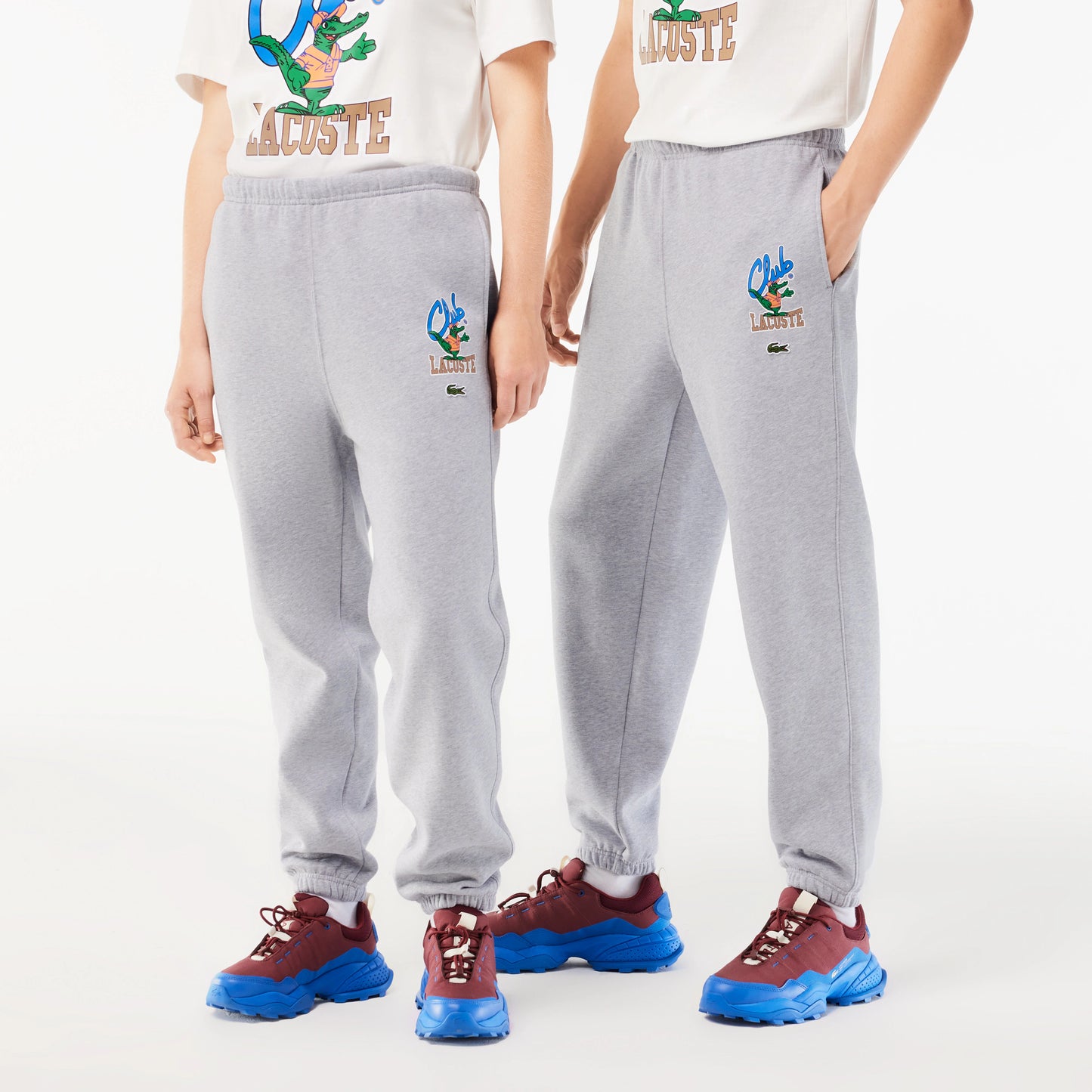 Lacoste Calças De Treino Jogger Com Estampado