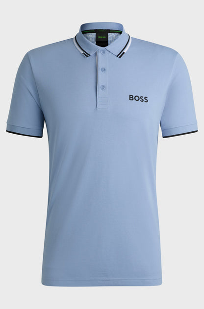 Boss Polo Com Contraste Na Gola