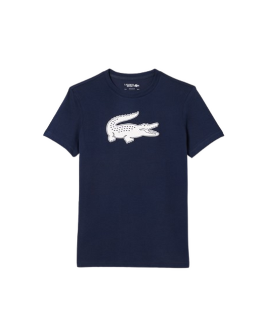 Lacoste T-shirt Com Crocodilo Estampado 3D